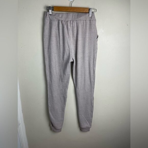ALL Fenix grey ribbed high rise lounge joggers size small - Picture 3 of 12
